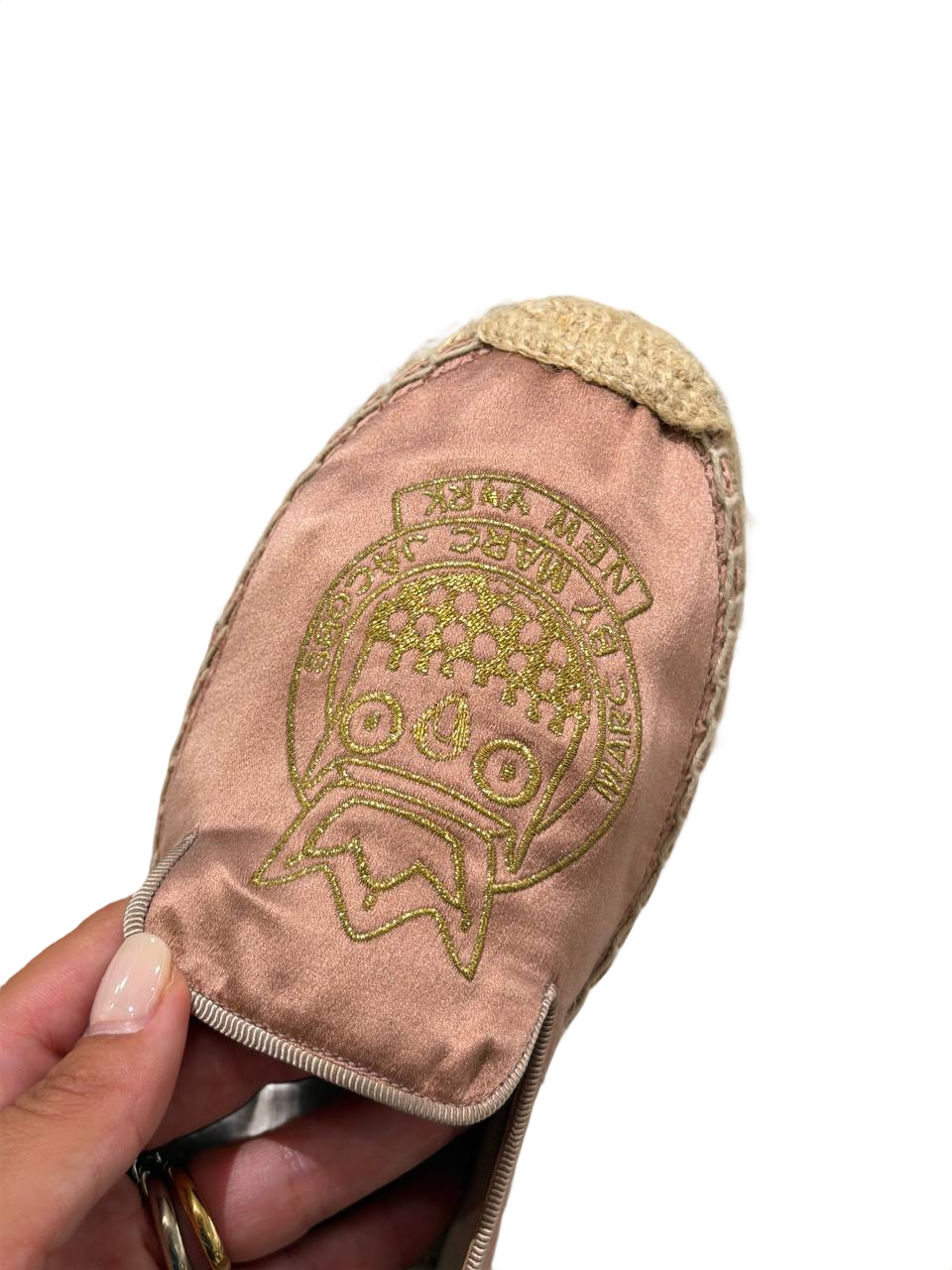 ESPADRILLAS MARC JACOBS ROSA RICAMO GUFO ORO Nr 40