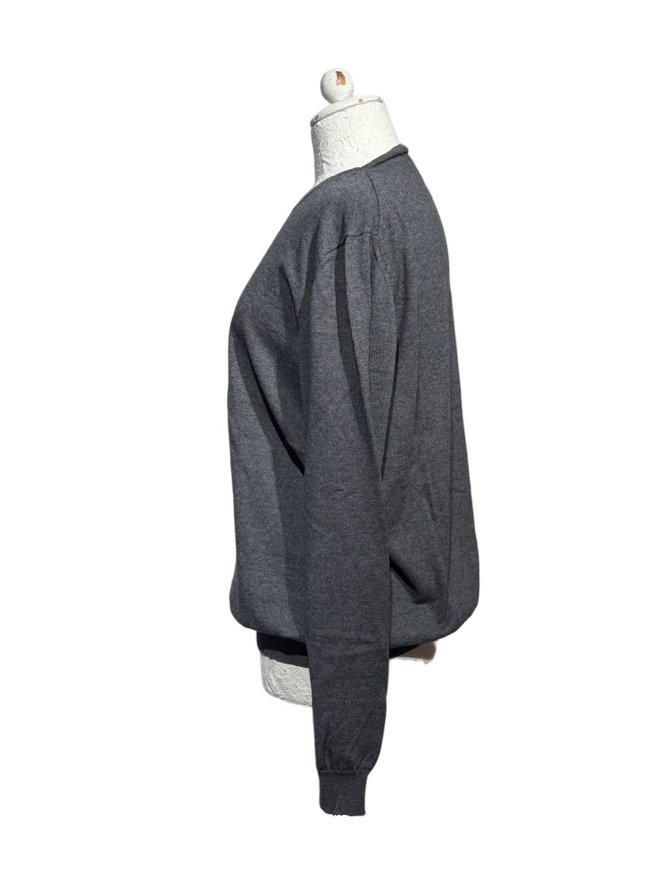 MAGLIONE UOMO PRADA GRIGIO CHIARO TG 40