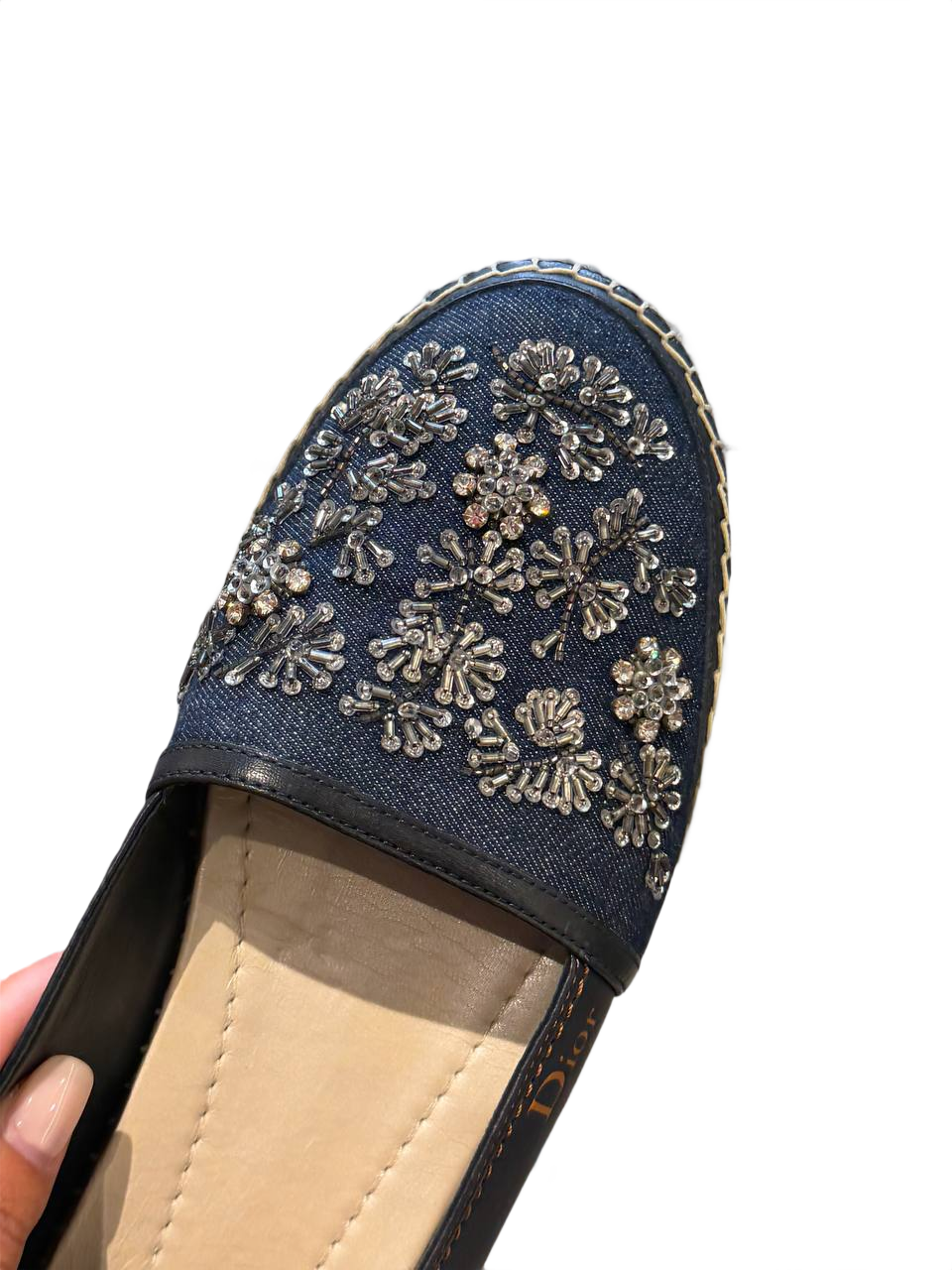 ESPADRILLAS CHRISTIAN DIOR  DENIM PERLINE Nr 40
