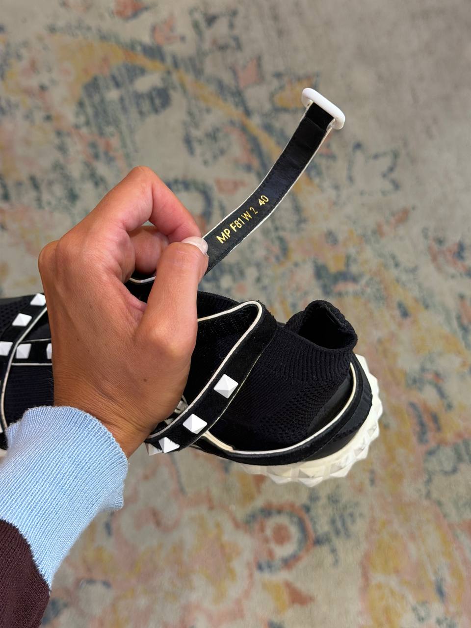 SNEAKERS VALENTINO ROCKSTUD SOCK SNEAKER Nr 40