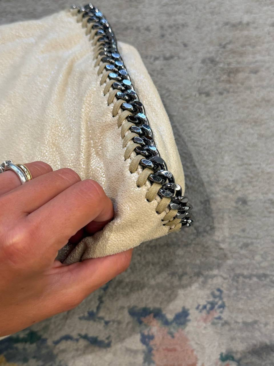 MINI STELLA MCCARTNEY FALABELLA COLOR BURRO