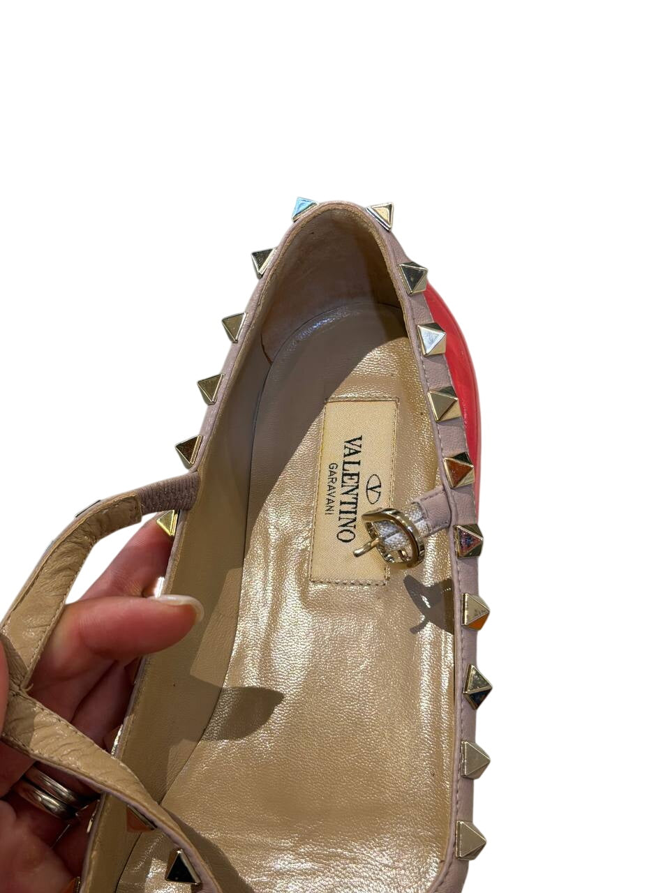 VALENTINO GARAVANI ROCKSTUD BALLERINA FUXIA Nr 35.5