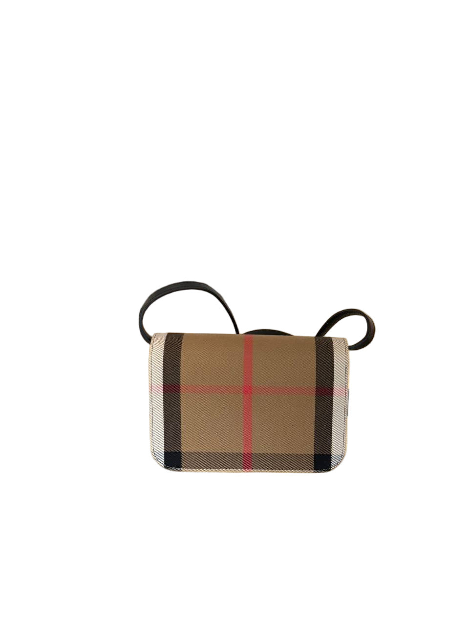 TRACOLLA BURBERRY CHECK E RIFINITURE NERE