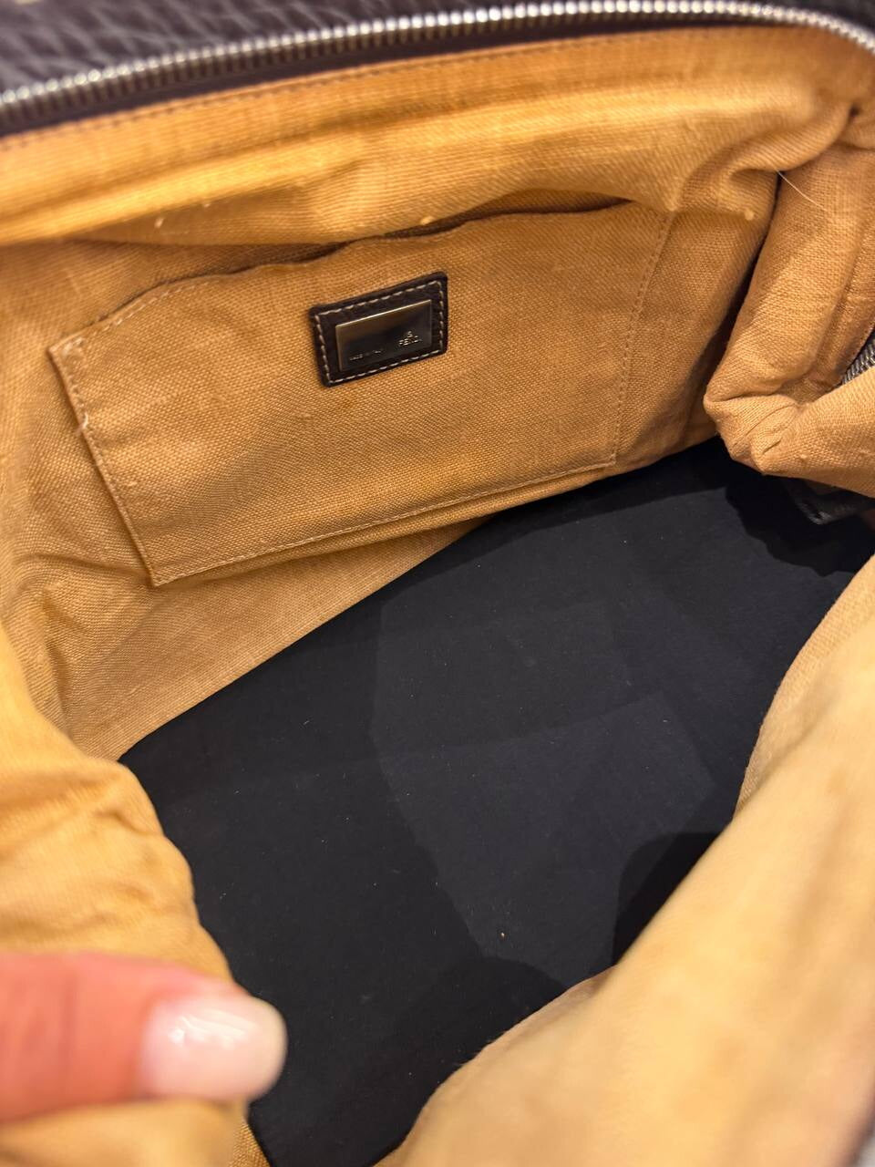 BORSA FENDI ZUCCA CANVAS E PELLE