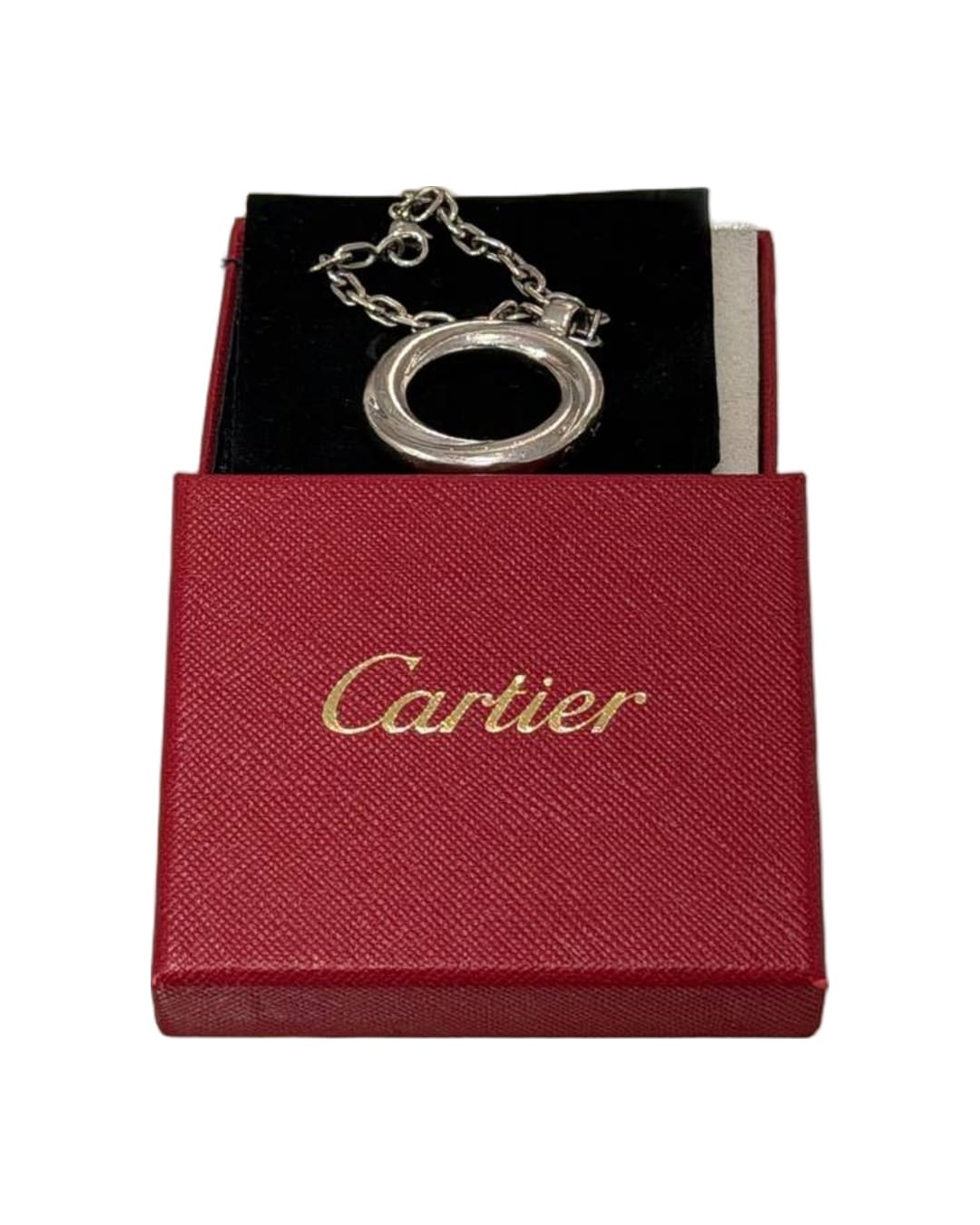 PORTACHIAVI CARTIER ANELLO ARGENTO