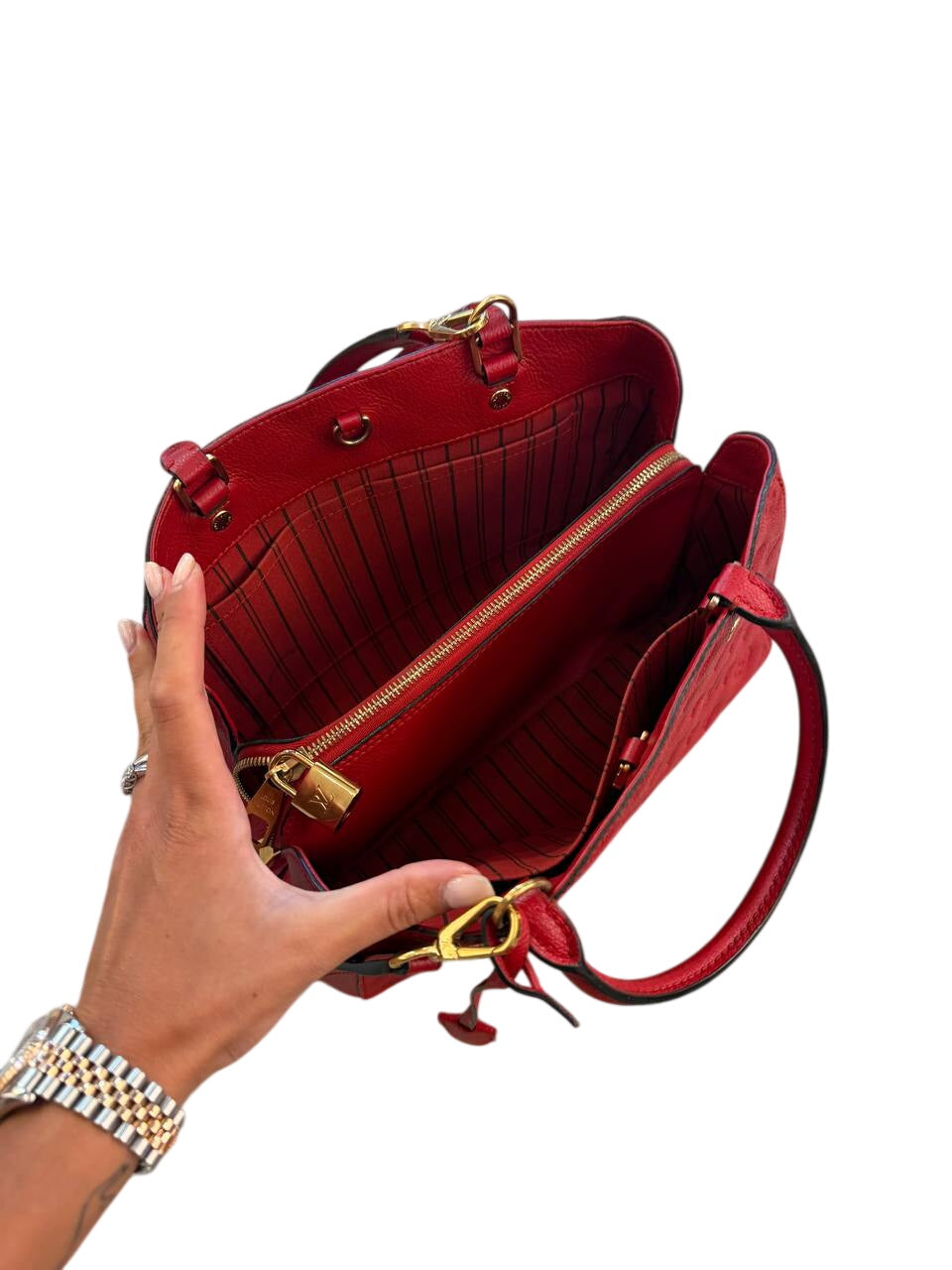 MONTAIGNE MM PELLE EMPREINTE ROSSA LOUIS VUITTON