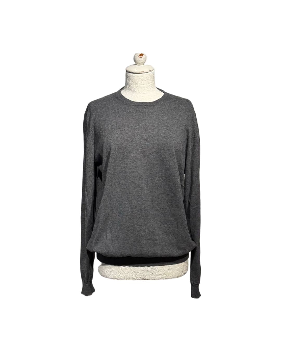 MAGLIONE UOMO PRADA GRIGIO CHIARO TG 40