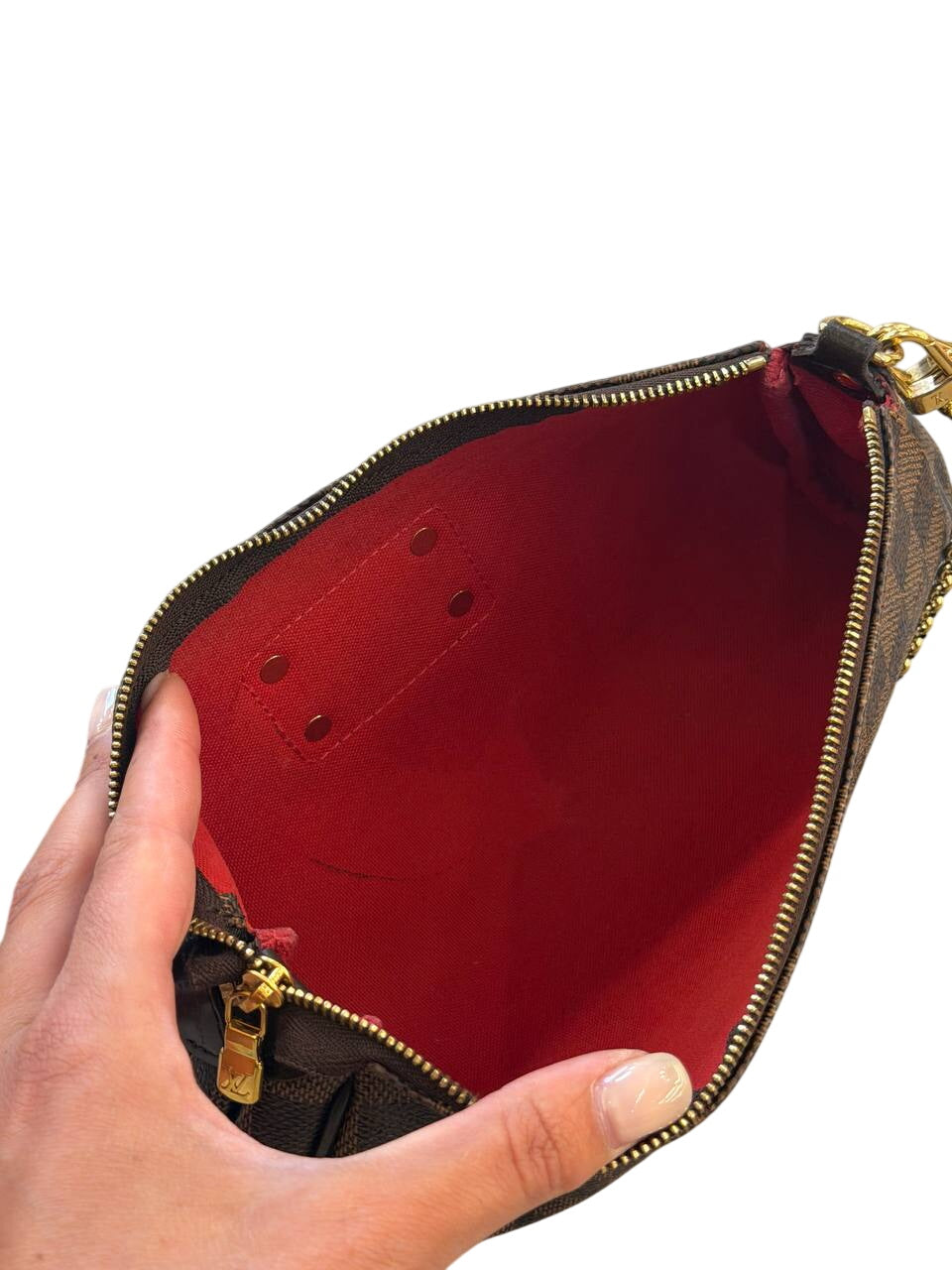 POCHETTE EVA DAMIER EBENE LOUIS VUITTON