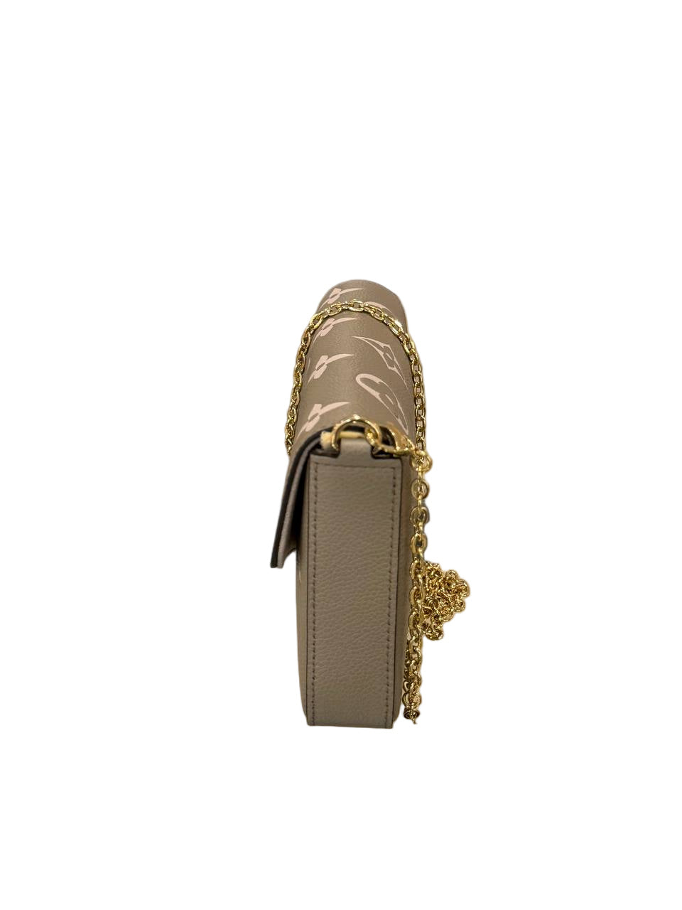 POCHETTE FÉLICIE LOUIS VUITTON TORTORA PELLE EMPREINTE