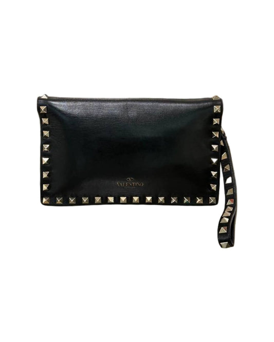 POCHETTE SMALL ROCKSTUD NERA CON BORCHIE VALENTINO GARAVANI
