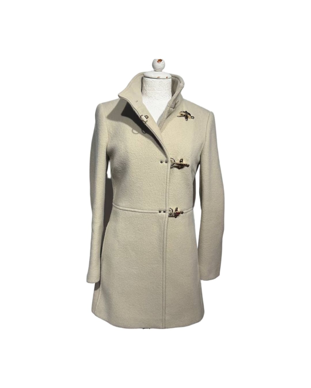 CAPPOTTO FAY LANA BEIGE GANCI CHAMPAGNE Tg XS