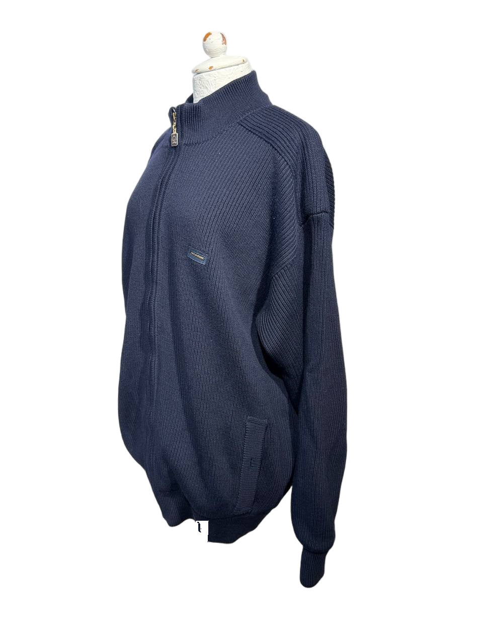 CARDIGAN UOMO LANA PAUL & SHARK YACHTING BLU Tg XXL