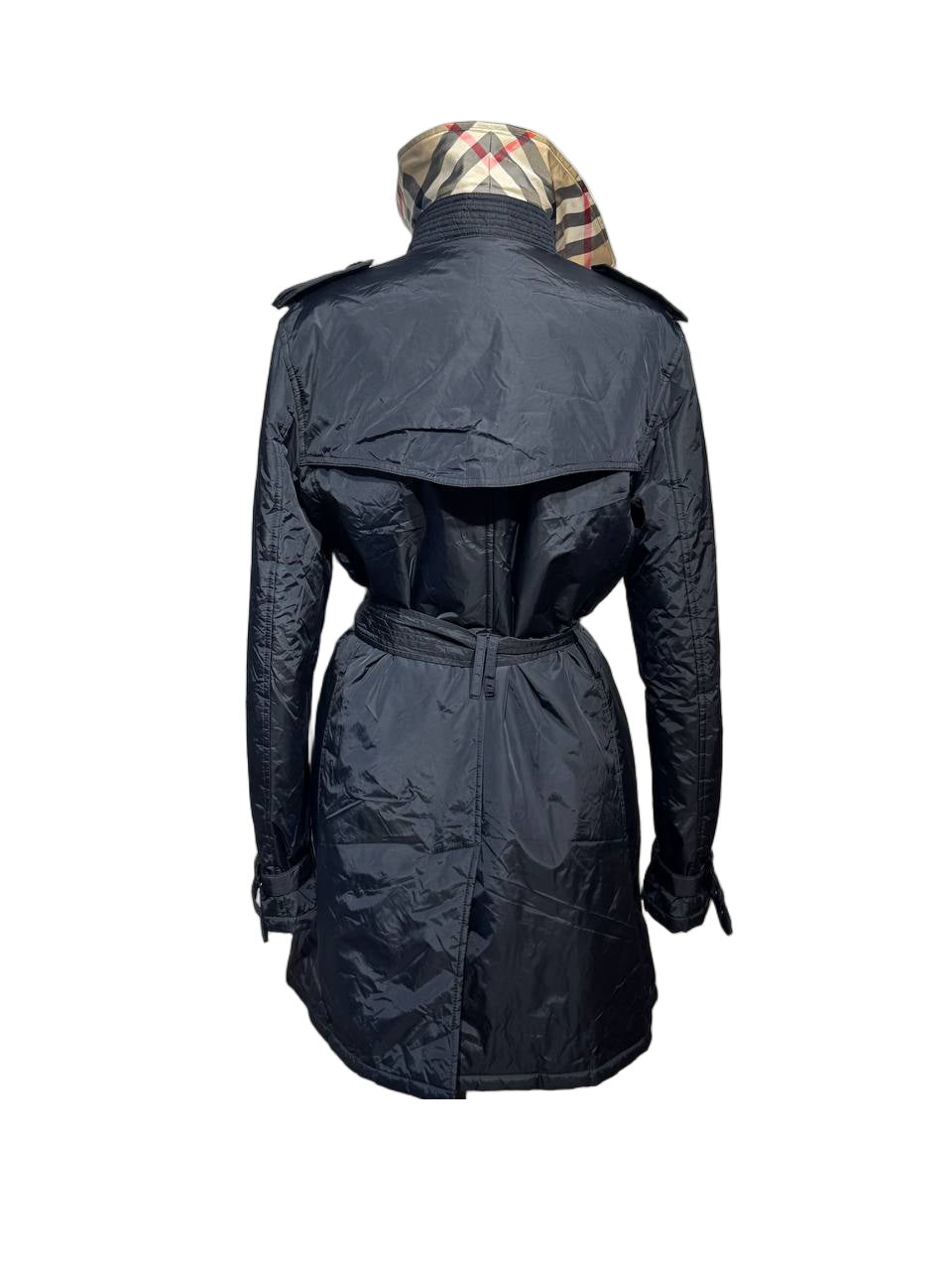 TRENCH IMPERMEABILE BURBERRY BLU NAVY TG 44