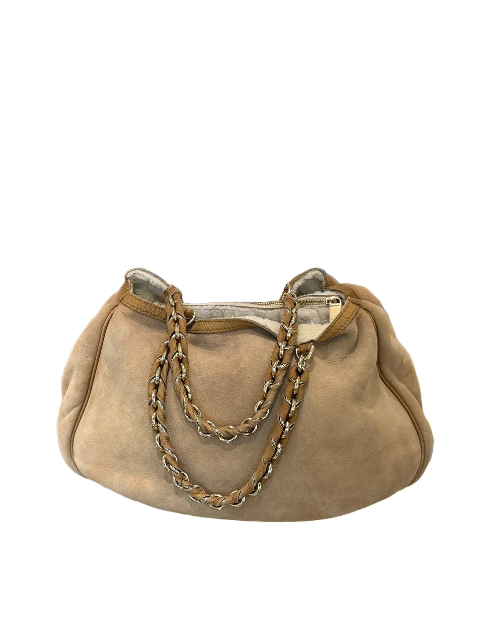 FENDI MIA CAMOSCIO BEIGE INTERNO MONTONE