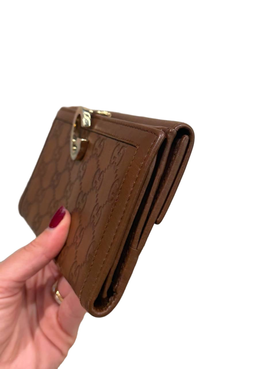 PORTAFOGLIO GUCCI PELLE GUCCISSIMA COGNAC