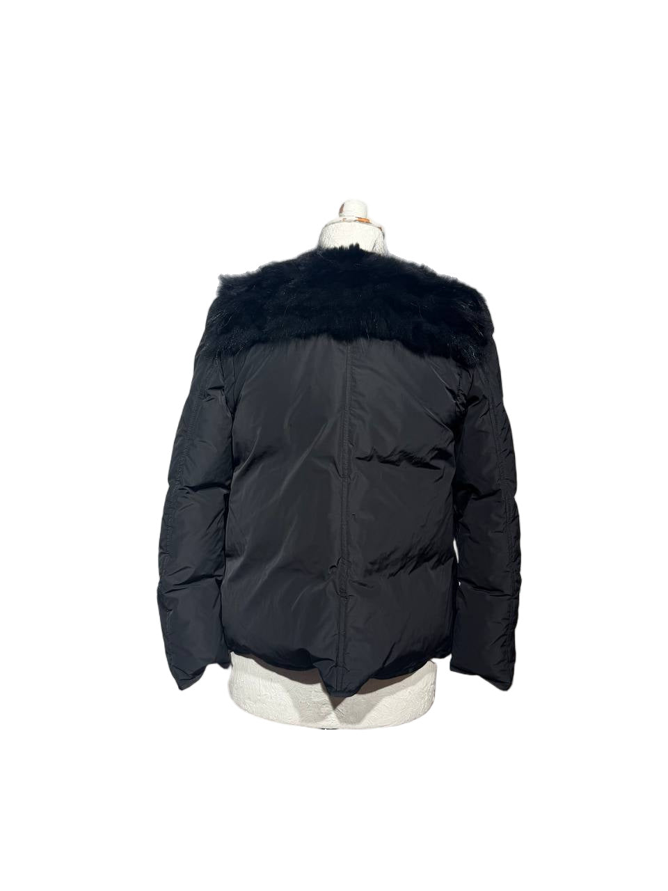 PIUMINO NERO CON PELO NERO MURMASKI E LAPIN Tg 42