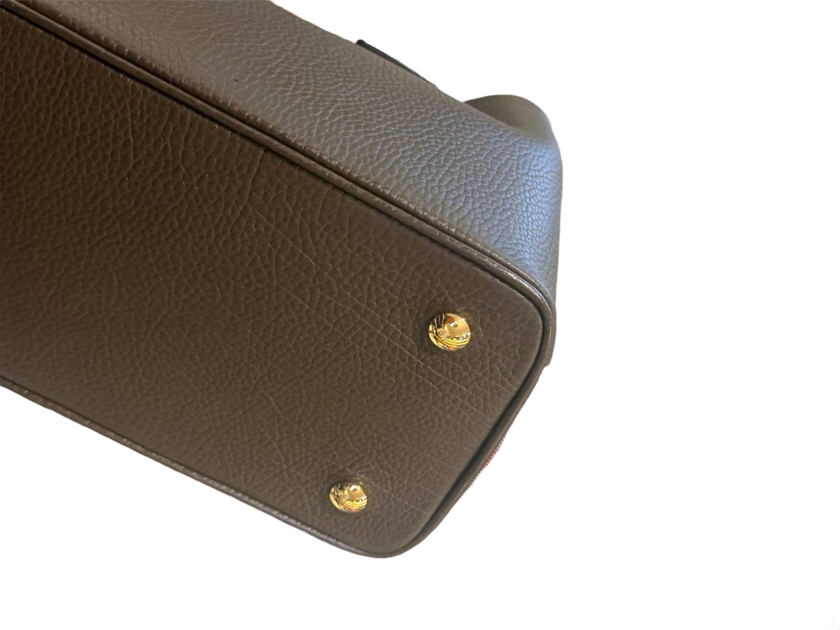 BURBERRY MINI BERMONDSEY TOTE CIOCCOLATO
