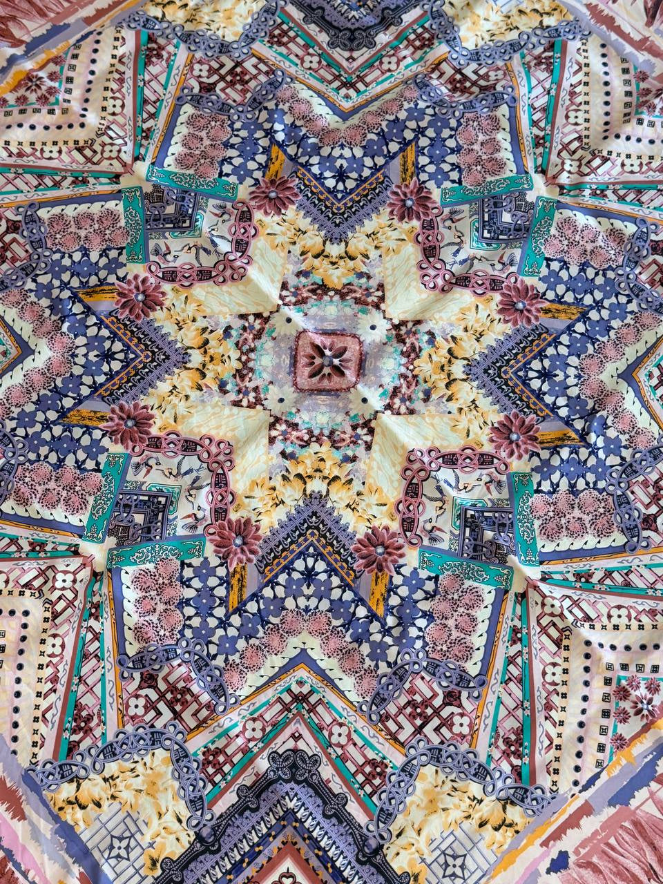 FOULARD SETA LOUIS VUITTON TONI PASTELLO CON SCATOLA