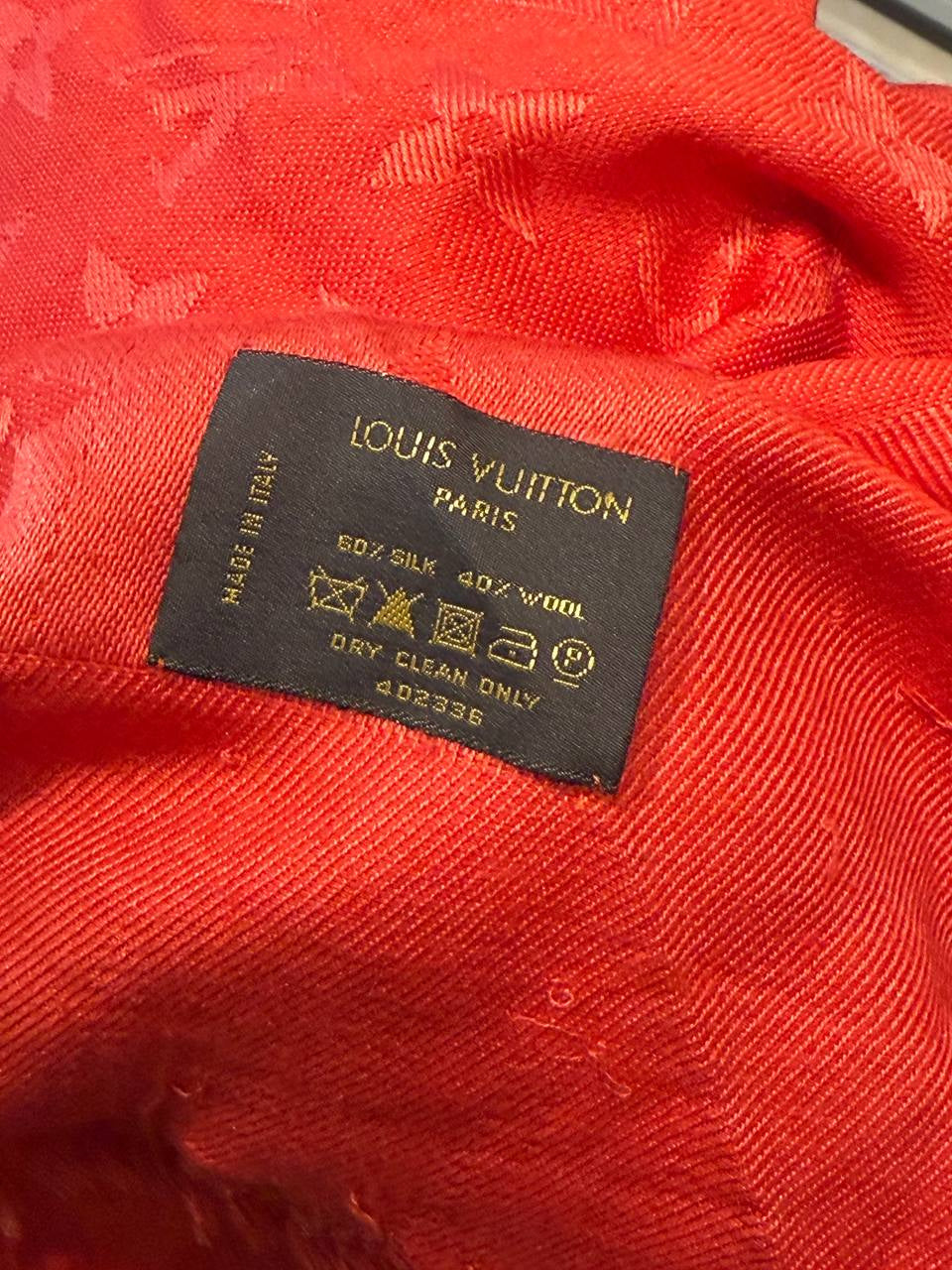 STOLA LOUIS VUITTON MONOGRAM CLASSIC ROSSA / CORALLO