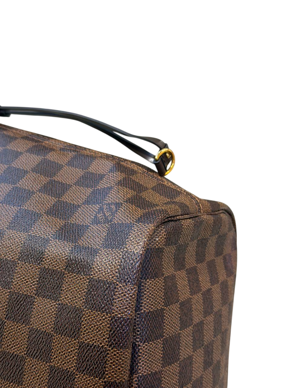 LOUIS VUITTON NEVERFULL MM  DAMIER EBENE INTERNO ROSA