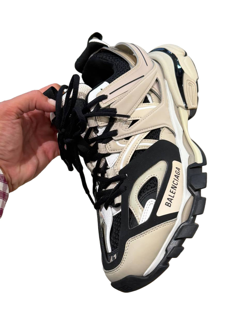 BALENCIAGA TRACK SNEAKER BIANCO NERO Nr 41