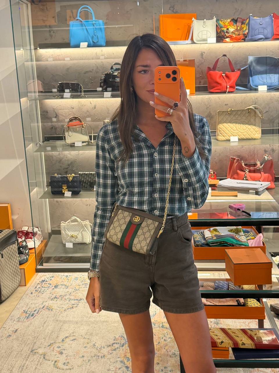 GUCCI OPHIDIA MINI BORSA A TRACOLLA GG