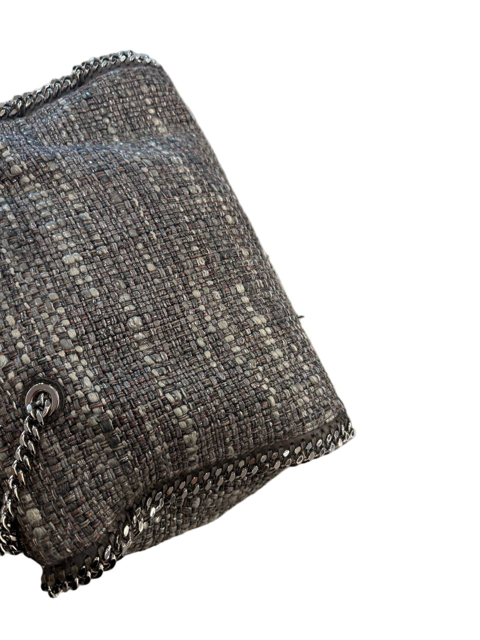 BORSA STELLA McCARTNEY FALABELLA TOTE TWEED GRIGIO