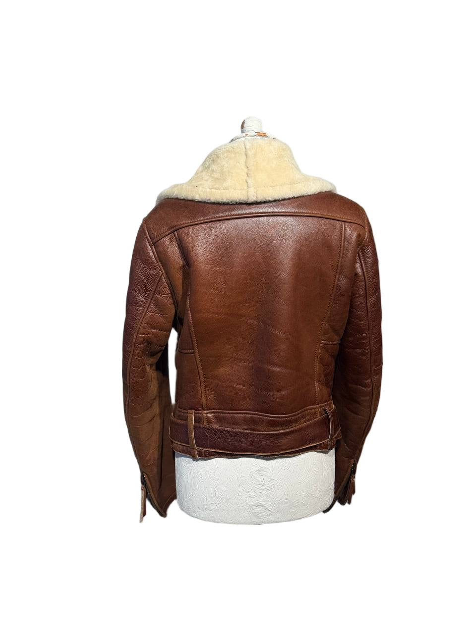 MONTONE AVIATORE COGNAC BROOKSFIELD LEATHER COLLECTION  Tg 44