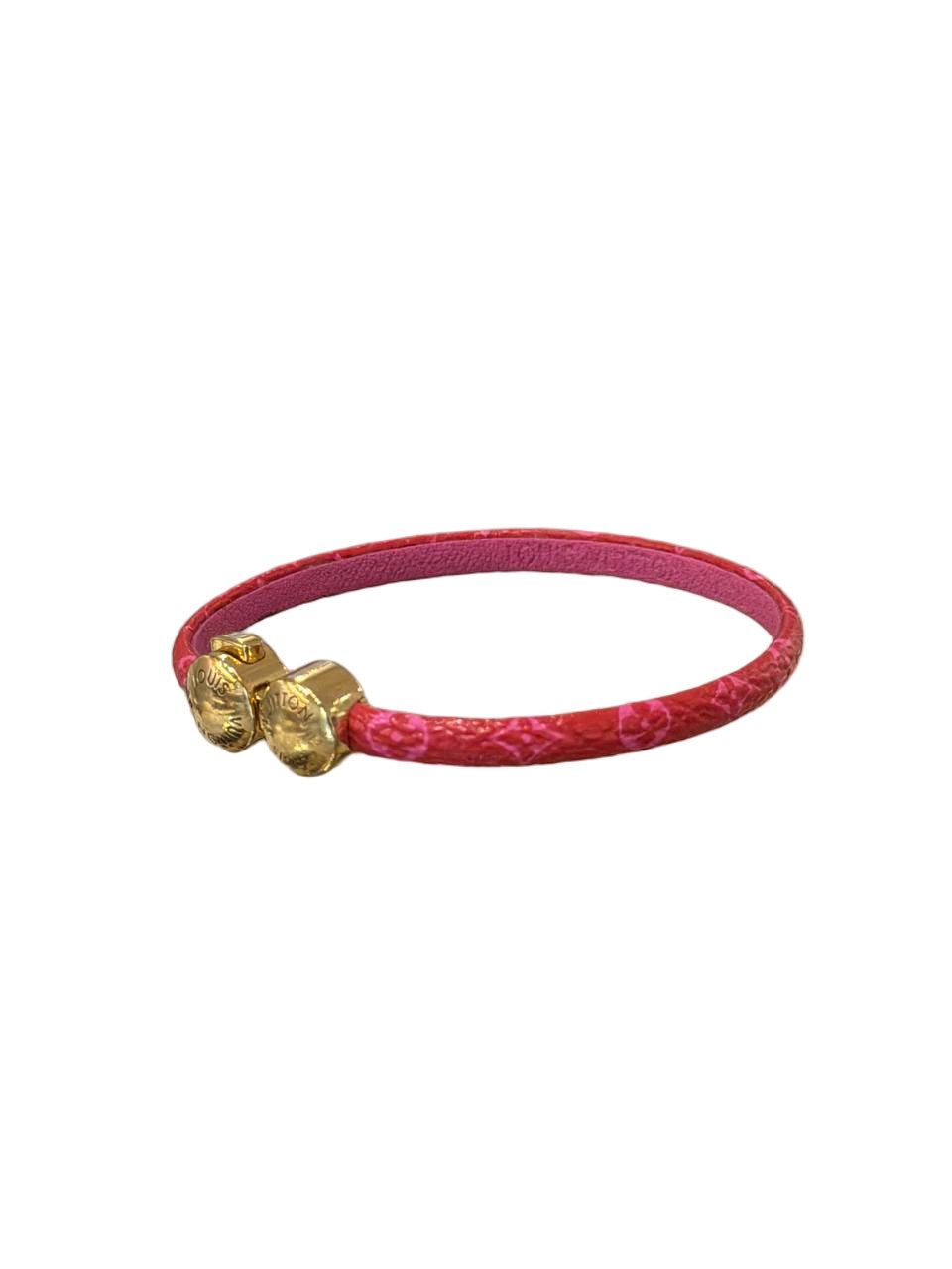 BRACCIALE LOUIS VUITTON MONOGRAM ROSSO E ROSA