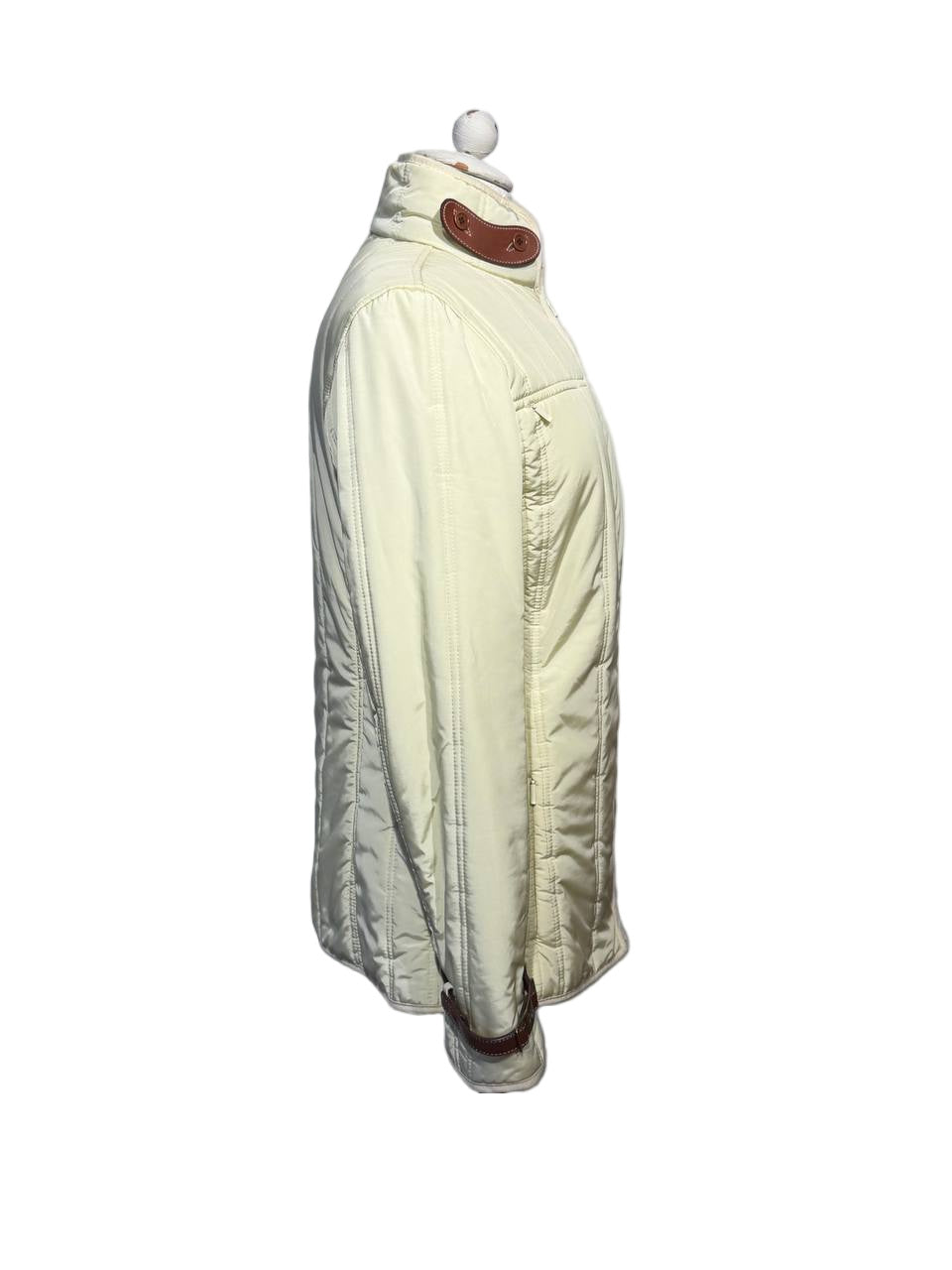 PIUMINO FAY LEGGERO COLOR BURRO DETTAGLI CUOIO Tg M