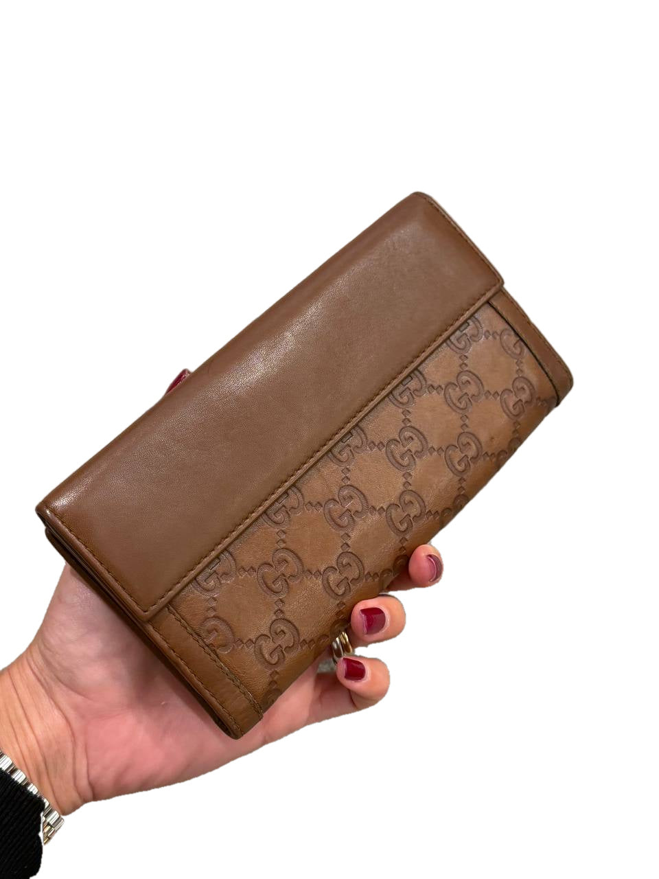 PORTAFOGLIO GUCCI PELLE GUCCISSIMA COGNAC