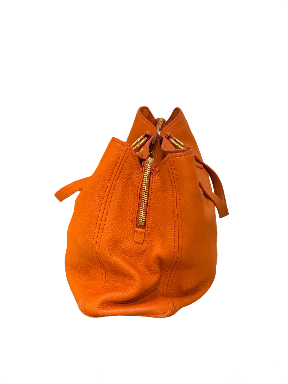 BORSA MIUMIU TOTE PELLE ARANCIONE