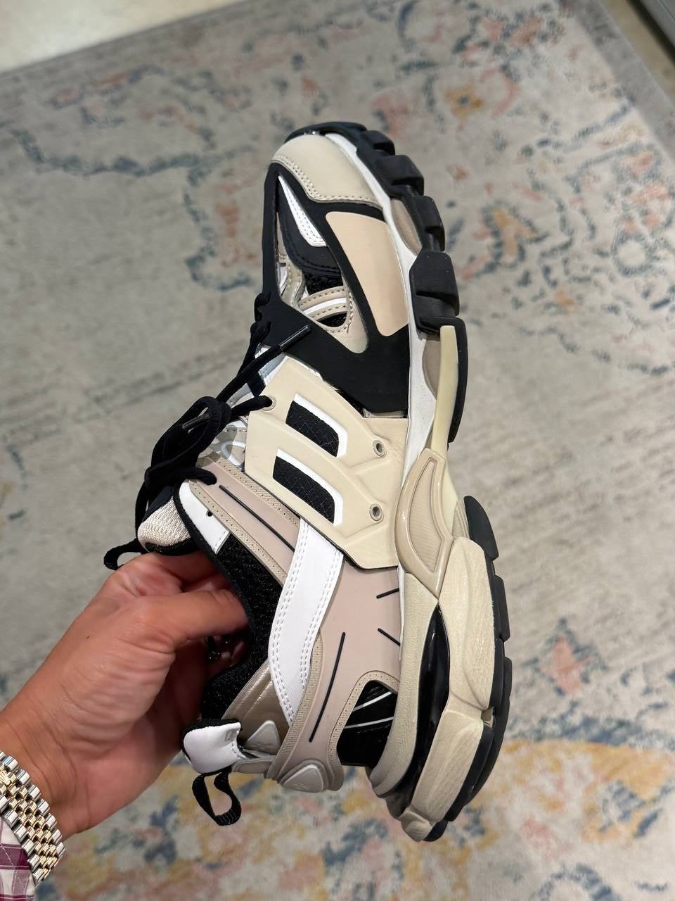BALENCIAGA TRACK SNEAKER BIANCO NERO Nr 41