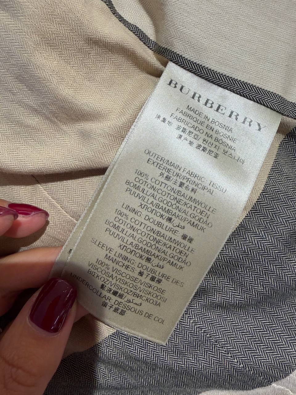 IMPERMEABILE BURBERRY DOPPIO PETTO NERO CON BOTTONI DORATI Tg 42