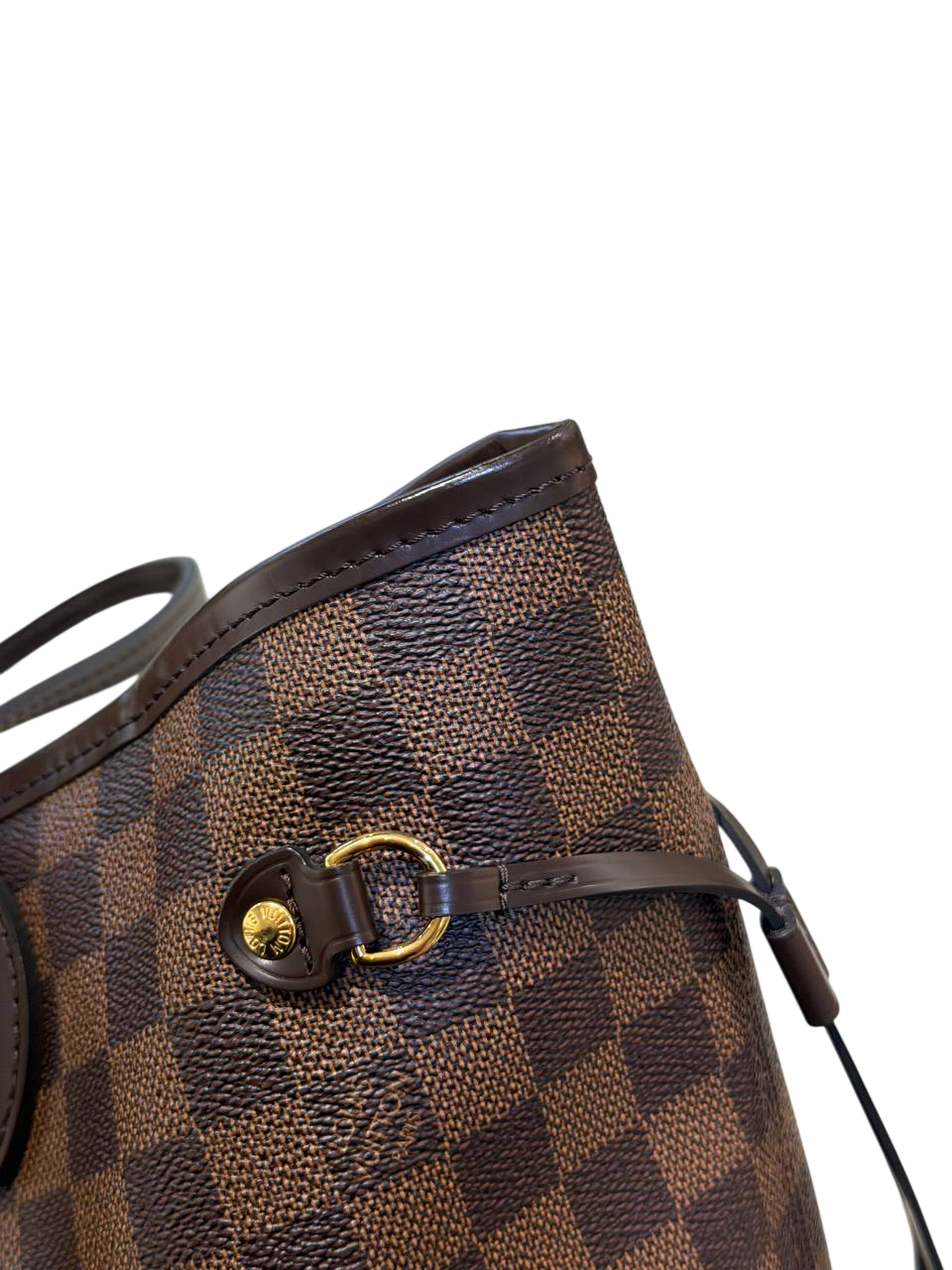 LOUIS VUITTON NEVERFULL MM  DAMIER EBENE INTERNO ROSA