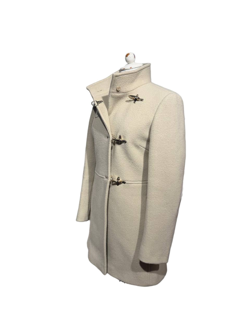CAPPOTTO FAY LANA BEIGE GANCI CHAMPAGNE Tg XS