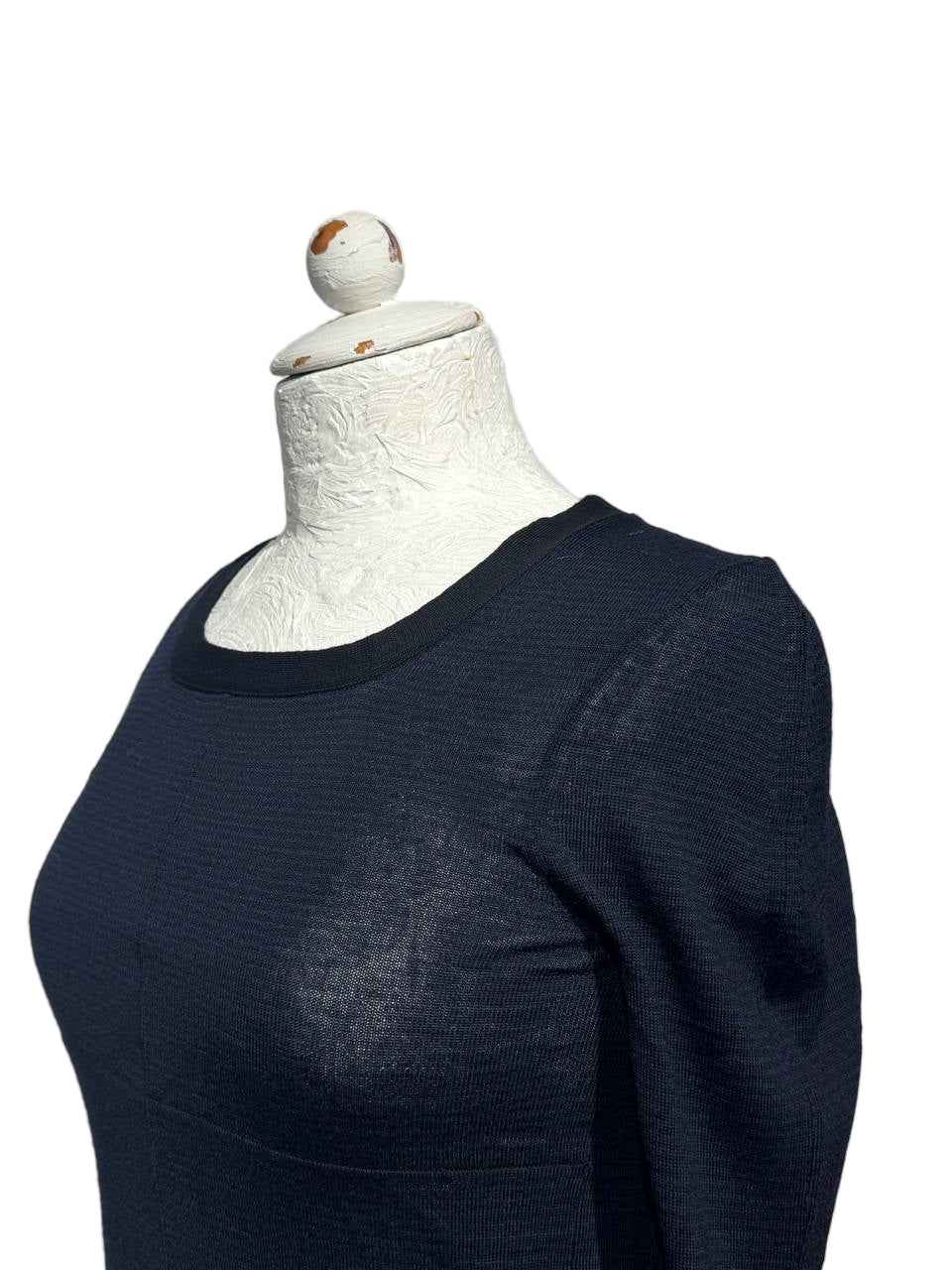 MAGLIONCINO BALENCIAGA BLU E NERO A RIGHE Tg 40