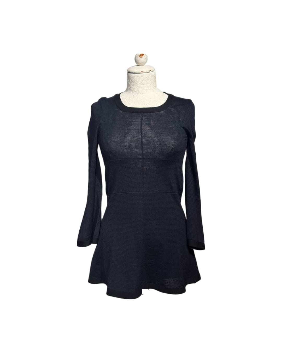 MAGLIONCINO BALENCIAGA BLU E NERO A RIGHE Tg 40