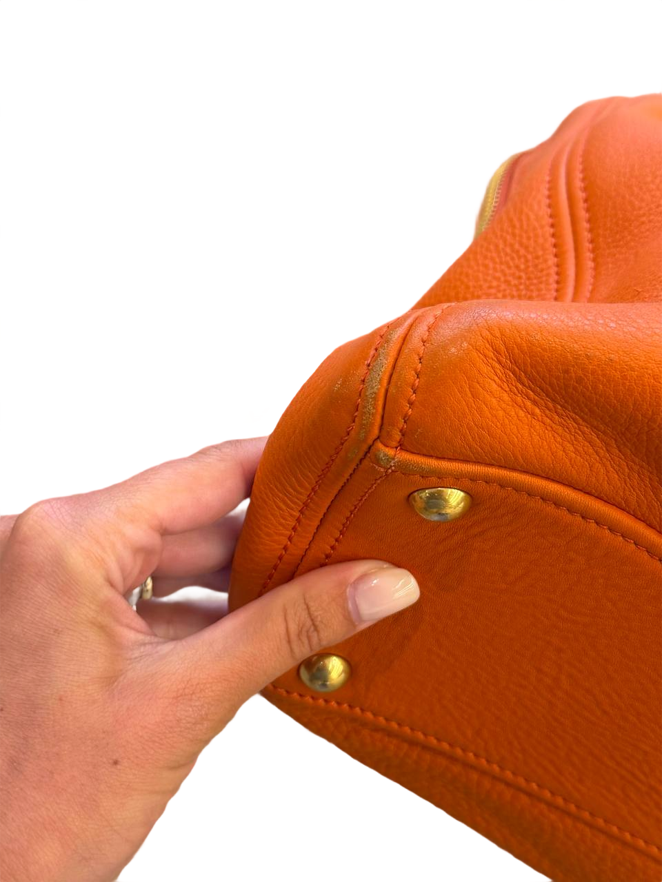 BORSA MIUMIU TOTE PELLE ARANCIONE