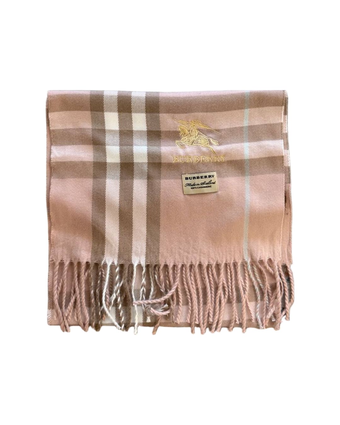 SCIARPA BURBERRY CASHMERE CHECK TONI ROSA FRANGE