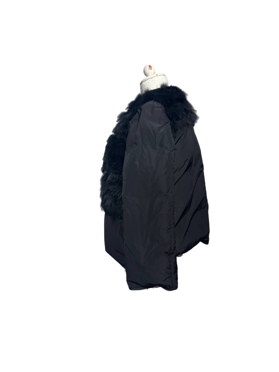 PIUMINO NERO CON PELO NERO MURMASKI E LAPIN Tg 42