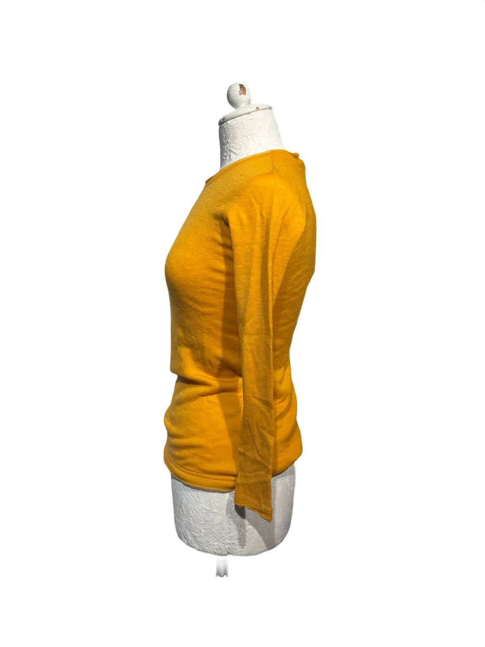 MAGLIA ASPESI CASHMERE GIROCOLLO OCRA Tg 40