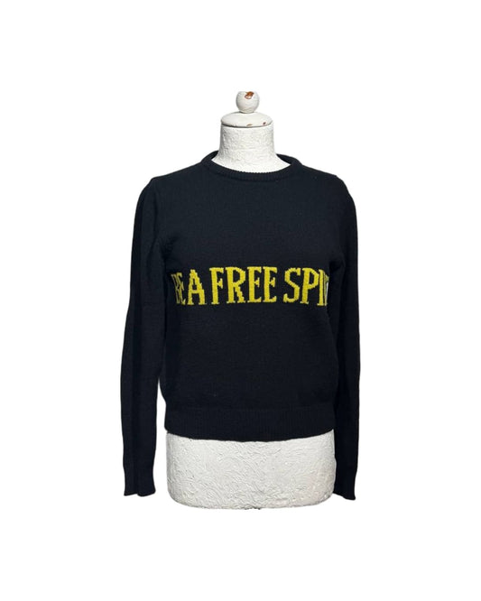 MAGLIONE ALBERTA FERRETTI NERO BE A FREE SPIRIT Tg 42