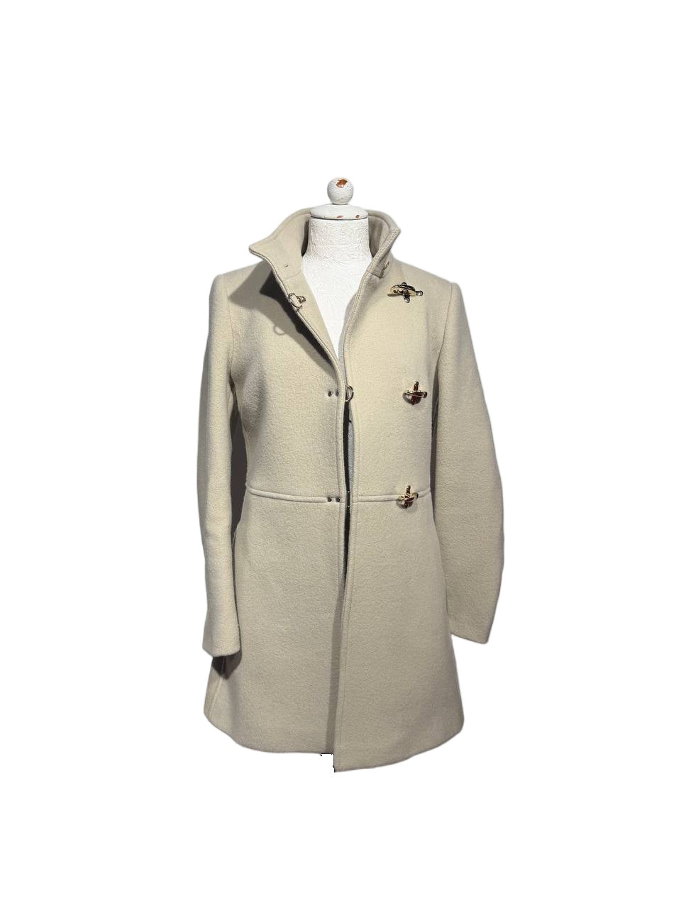 CAPPOTTO FAY LANA BEIGE GANCI CHAMPAGNE Tg XS