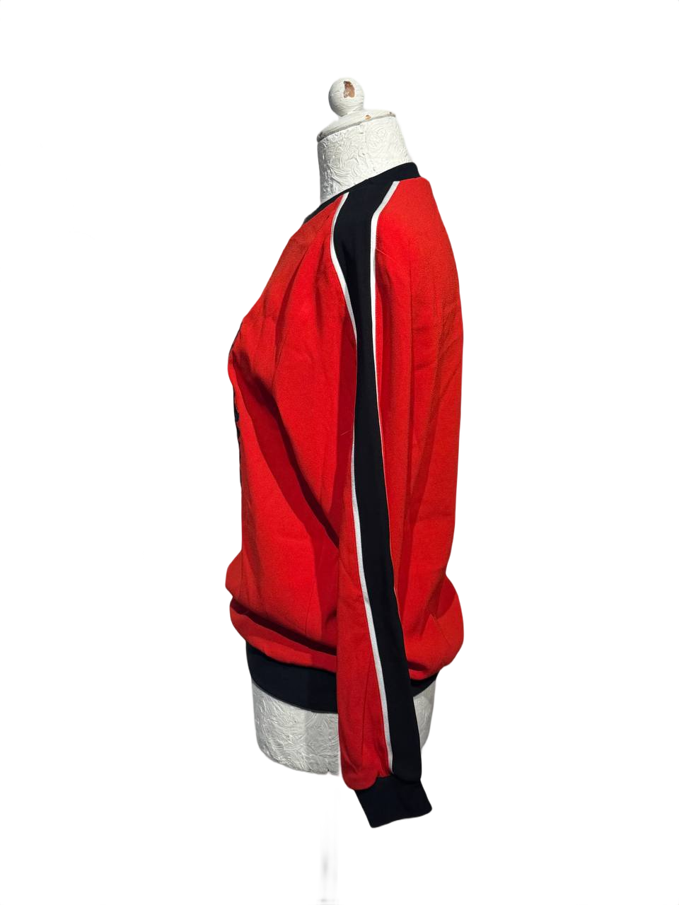 FELPA KENZO PARIS TIGER ROSSA MANICHE LUNGHE Tg XS