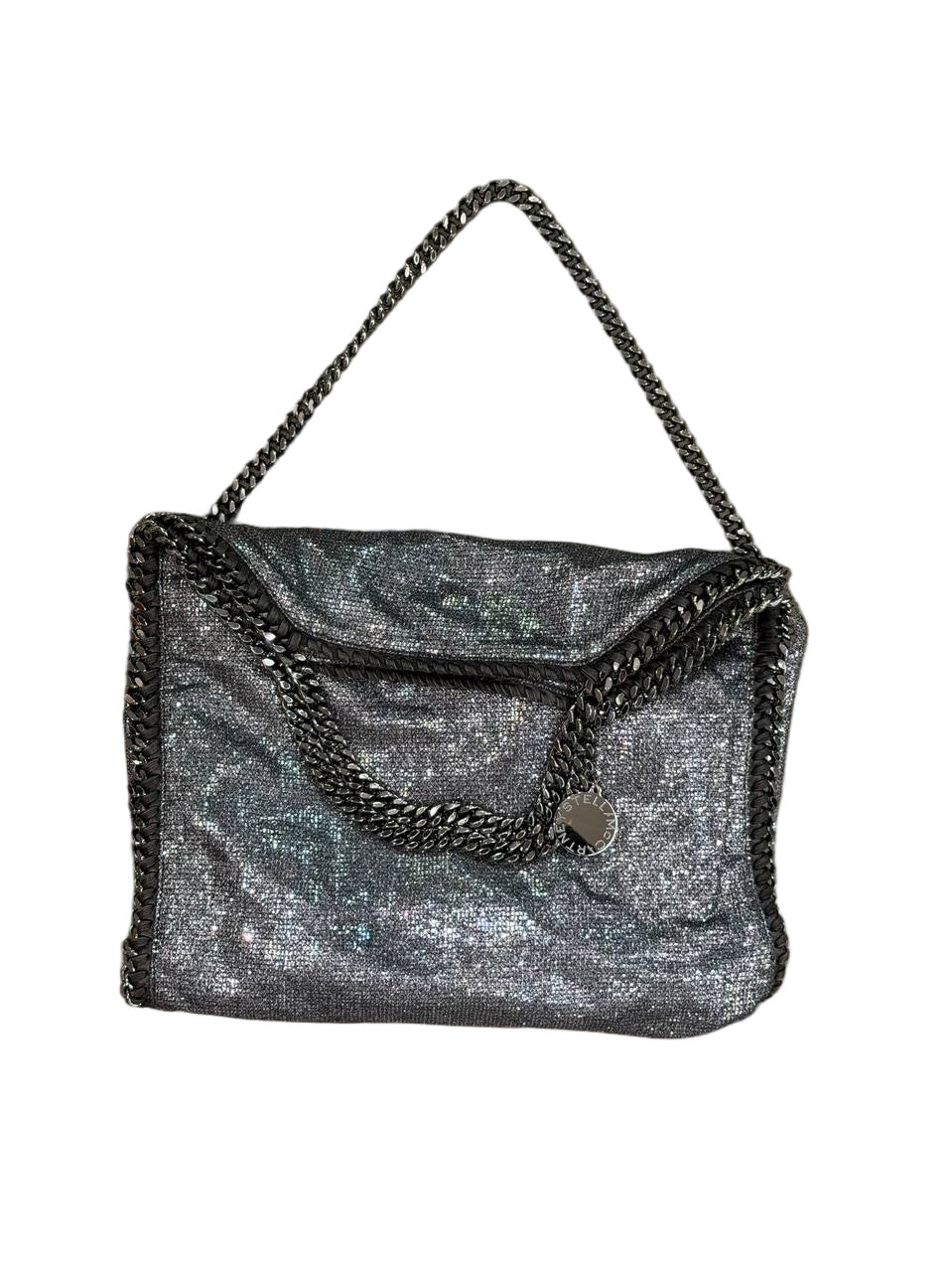 FALABELLA STELLA MCCARTNEY MEDIA TRE CATENE ARGENTATA GLITTER