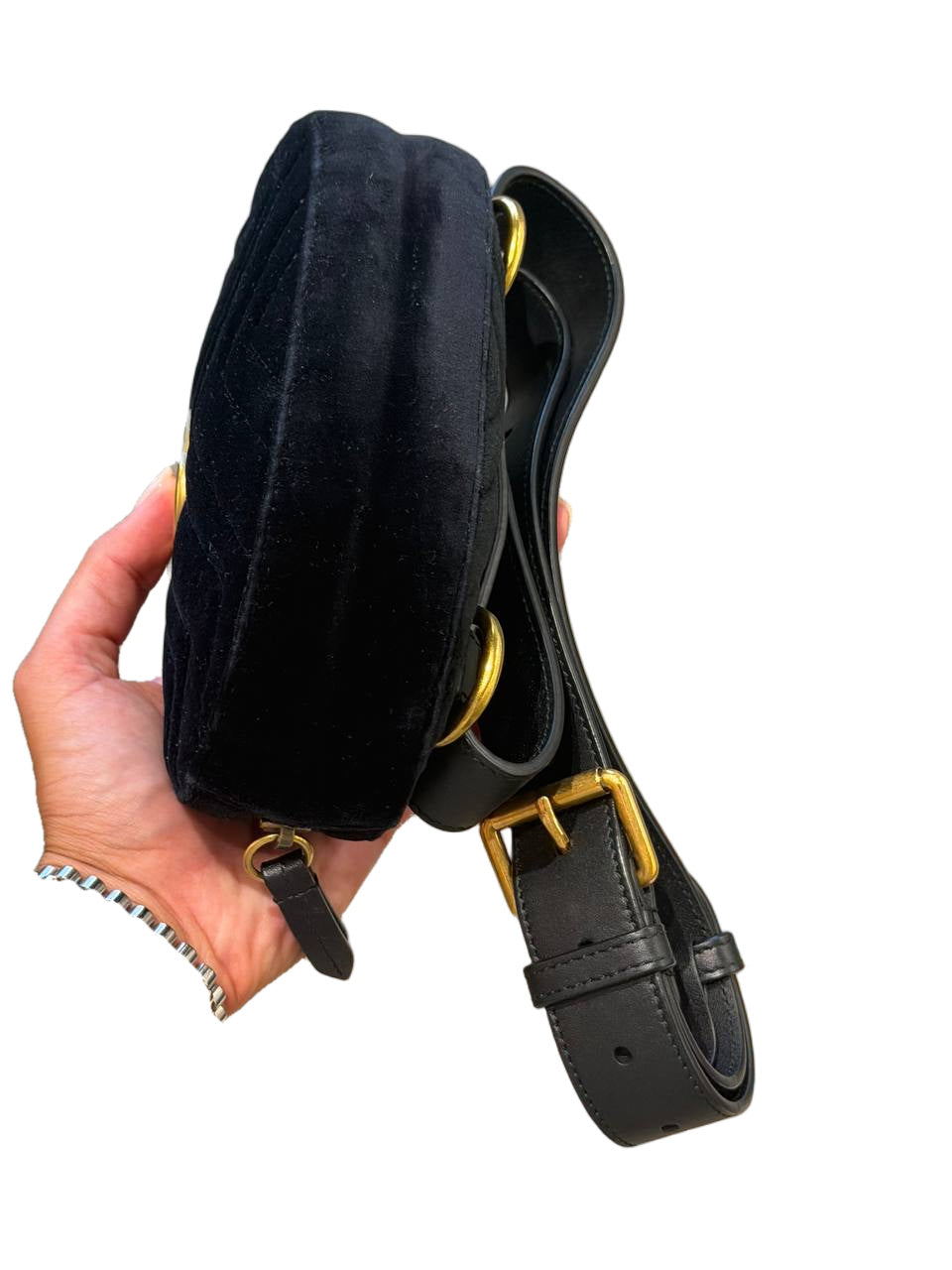 MARSUPIO GUCCI MARMONT VELLUTO NERO