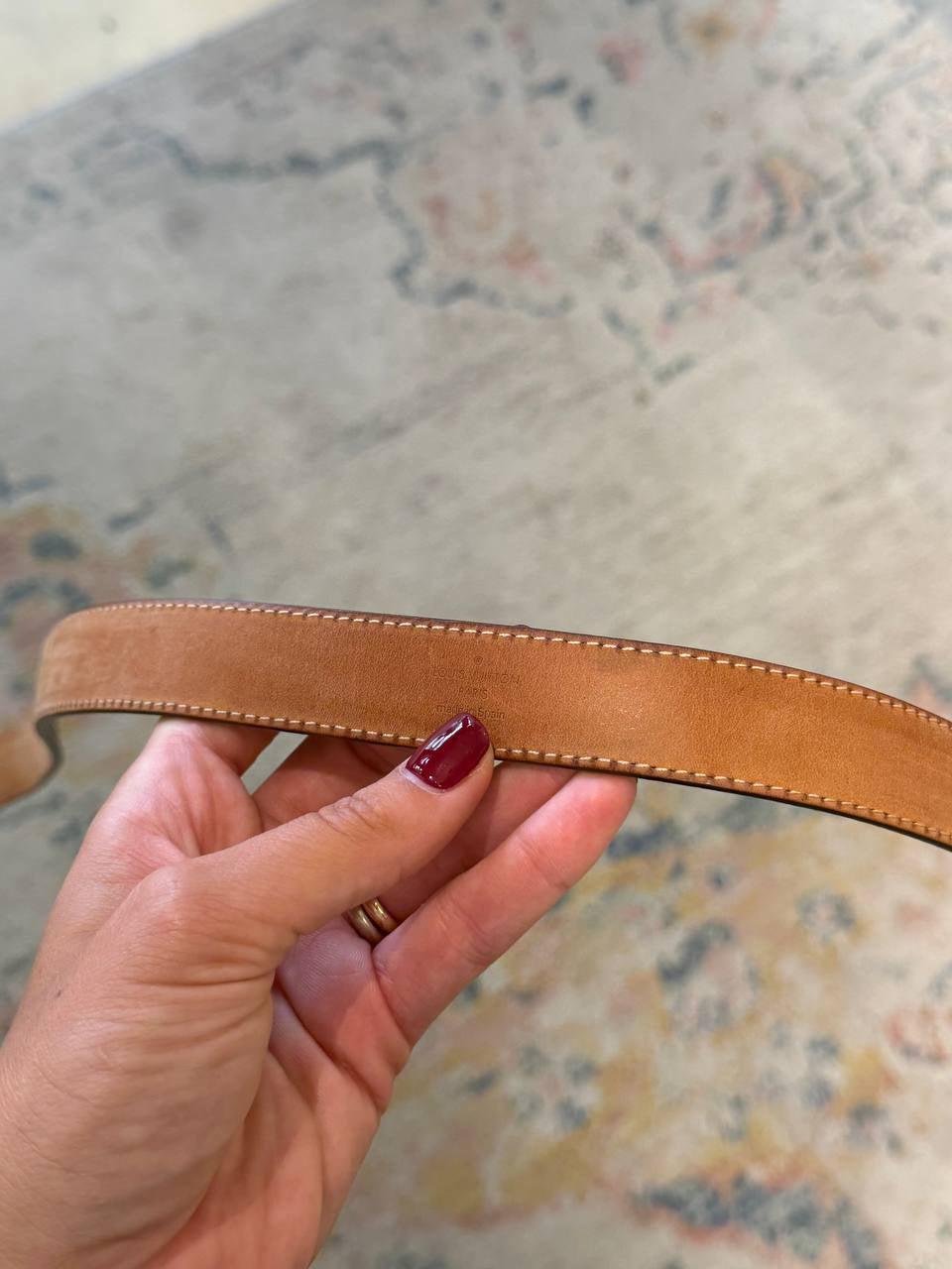 CINTURA INITIALES LOUIS VUITTON SOTTILE MISURA 80