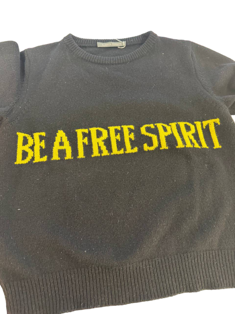 MAGLIONE ALBERTA FERRETTI NERO BE A FREE SPIRIT Tg 42