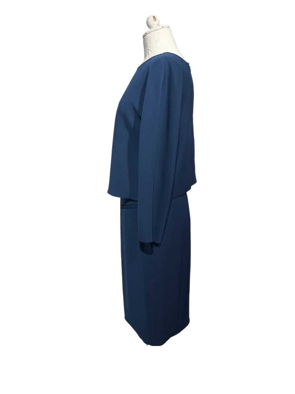 ABITO ARMANI COLLEZIONI BLU NAVY EFFETTO DUE PEZZI Tg 42